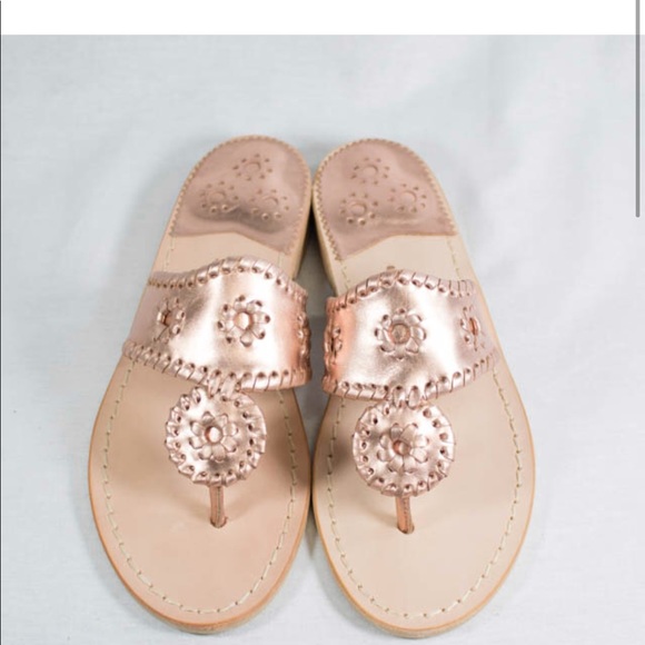 jack rogers rose gold sandals